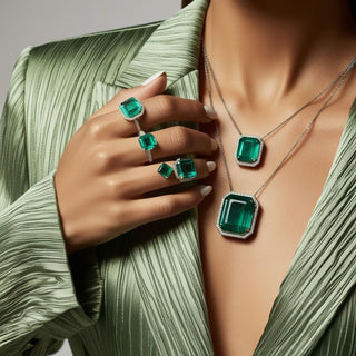 May Birthstone- Emerald Pendant