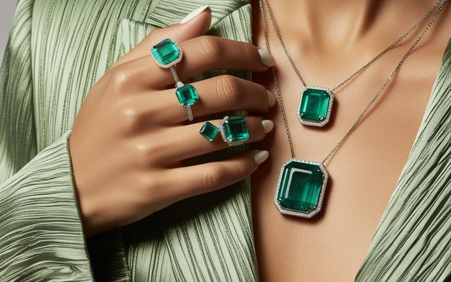 May Birthstone- Emerald Pendant