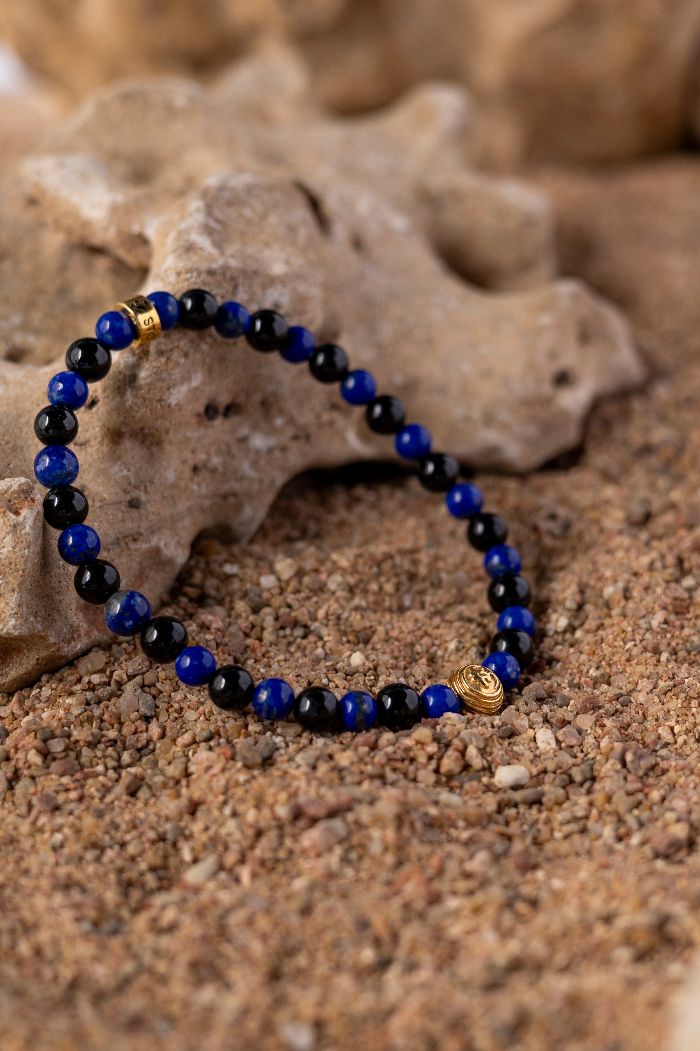 Lapis Lazuli and Black Tourmaline Bracelet For Healing Benefits