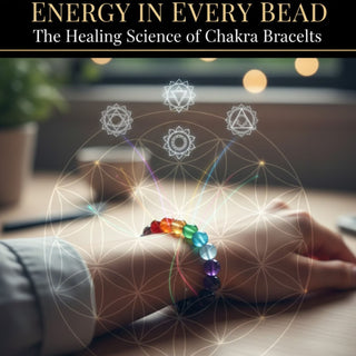 Elegant chakra bracelet featuring seven different colored gemstone beads, symbolizing the body's energy centers and healing.