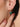 Green Onyx Drop Hoop Earrings