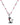 925 sterling silver cat charm necklace with pink enamel bead detailing on a delicate chain and playful cat pendant.