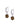 Tiger eye Drop hoops