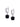 925 sterling silver black onyx drop hoop earrings with pavé zircon detailing, on white background, featuring faceted black gemstone charms.