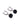 925 sterling silver black onyx drop hoop earrings with pavé zircon detailing, on white background, featuring faceted black gemstone charms.