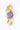 Gold-plated bird brooch featuring a natural charoite gemstone body and amethyst accent.