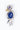 925 Sterling silver rhodium plated  bird brooch with lapis lazuli body stone and amethyst accent.