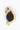 Bird brooch featuring a carved black gemstone body and amethyst accent in 18K gold-plated sterling silver.