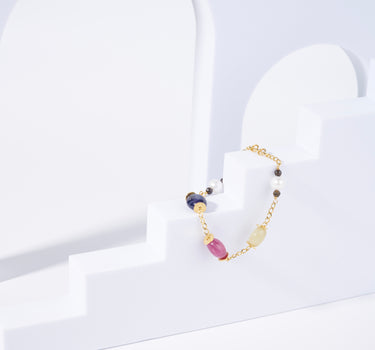 Multi-Sapphire Chain Bracelet