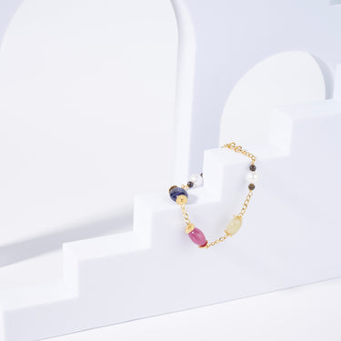 Multi-Sapphire Chain Bracelet