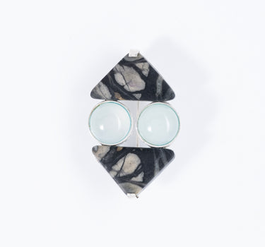 Snowflake Obsidian Frost Brooch