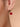 Red Onyx drop Hoop Earrings