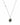 A 925 Sterling Silver, rhodium plated chain necklace featuring a faceted labradorite stone pendant and a small round clear gemstone accent on the chain, set against a plain white background. 