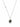A 925 Sterling Silver, rhodium plated chain necklace featuring a faceted labradorite stone pendant and a small round clear gemstone accent on the chain, set against a plain white background. 