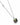 A 925 Sterling Silver, rhodium plated chain necklace featuring a faceted labradorite stone pendant and a small round clear gemstone accent on the chain, set against a plain white background. 