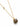 A 925 Sterling Silver, 18k gold plated chain necklace featuring a faceted labradorite stone pendant and a small round clear gemstone accent on the chain, set against a plain white background. 