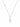 A delicate chain necklace made in 925 Sterling Silver rhodium plated with a small clear stone accent and a green amethyst gemstone pendant on a white background.