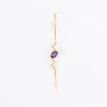 Amethyst Volt Earcuff