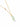 A delicate chain necklace made in 925 Sterling Silver 18K Gold plated with a small clear stone accent and a green amethyst  gemstone pendant.