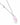 A delicate gold chain necklace made in 925 sterling silver rhodium plated, featuring a small round clear stone accent on one side and a faceted light purple amethyst gemstone pendant, set against a clean white background.