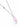 A delicate gold chain necklace made in 925 sterling silver rhodium plated, featuring a small round clear stone accent on one side and a faceted light purple amethyst gemstone pendant, set against a clean white background.