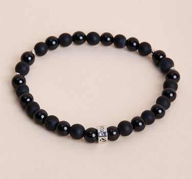 Protection & Strength: Onyx and Tourmaline Bracelet