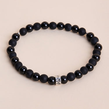 Protection & Strength: Onyx and Tourmaline Bracelet