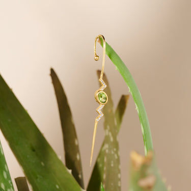 Peridot Volt Ear Cuff