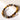 Tiger Eye gemstone bracelet with polished natural stone beads and aum accent in 925 sterling silver with rhodium plating, handcrafted stretch bracelet for confidence and protection.