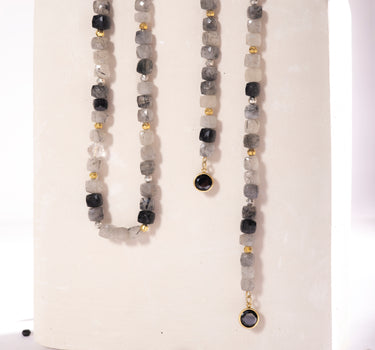 Rutile Radiance Lariat Necklace