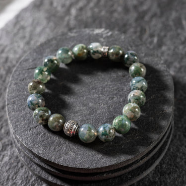 Rustic Moss Agate bracelet