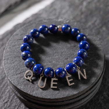 Queen bracelet with Lapis Lazuli stone