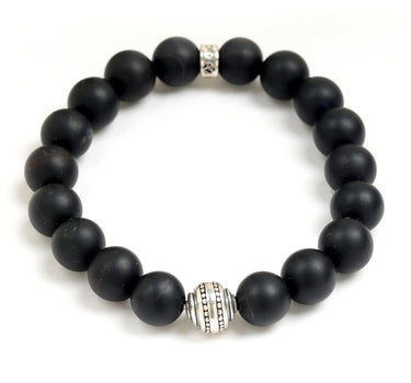Natural Black Onyx Bracelet For for Protection & Self-Control