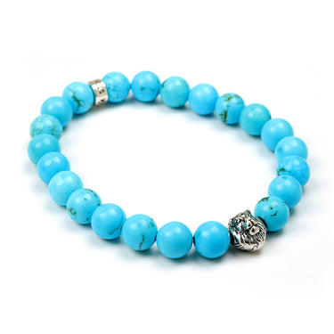 Lionhearted Blue Dyed - Howlite bracelet