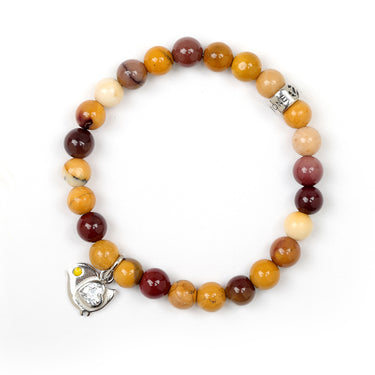 Mookaite songbird bracelet