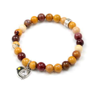 Mookaite songbird bracelet