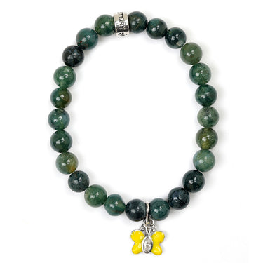 Butterfly moss girls bracelet
