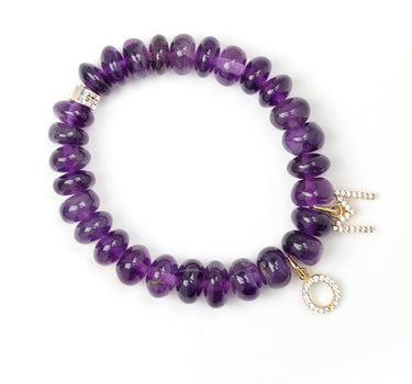 Om bracelet with Amethyst
