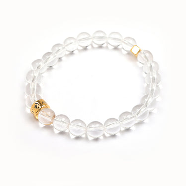 Clear Crystal Cube Boys Bracelet