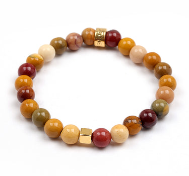 Mookaite cube of energy Boys Bracelet