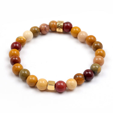 Mookaite cube of energy bracelet