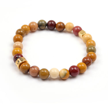 Mookaite cube of energy bracelet