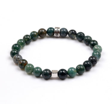 Moss cube of abundance Boys Bracelet