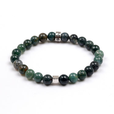Moss cube of abundance Boys Bracelet