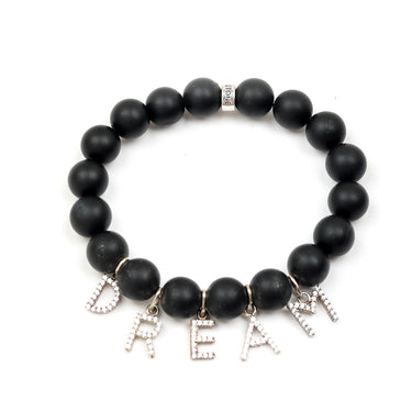 Dream bracelet with Matt Black onyx stone