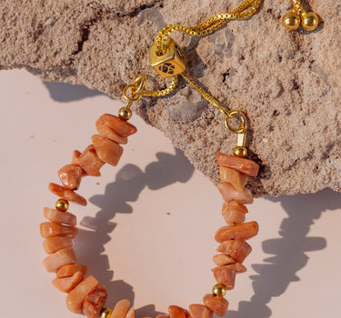 Peach Moonstone Aira Bracelet