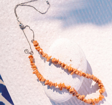 PEACH MOONSTONE AIRA NECKLACE