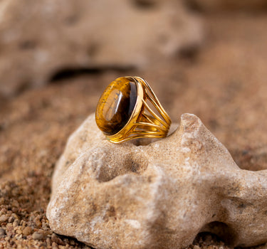 TIGER'S EYE RING