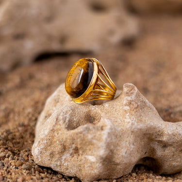 TIGER'S EYE RING