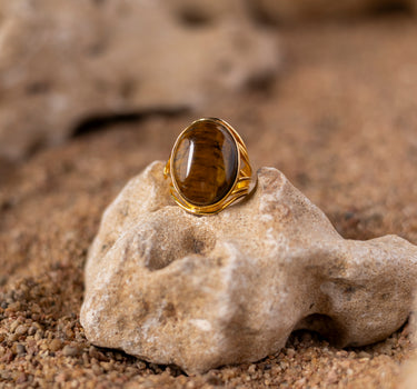 TIGER'S EYE RING